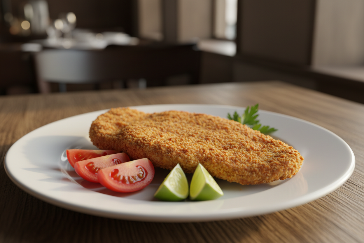 Milanesa empanizada 